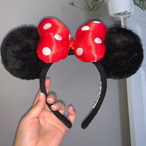 Minnie Mouse Polka Dot Bow Ear Headband